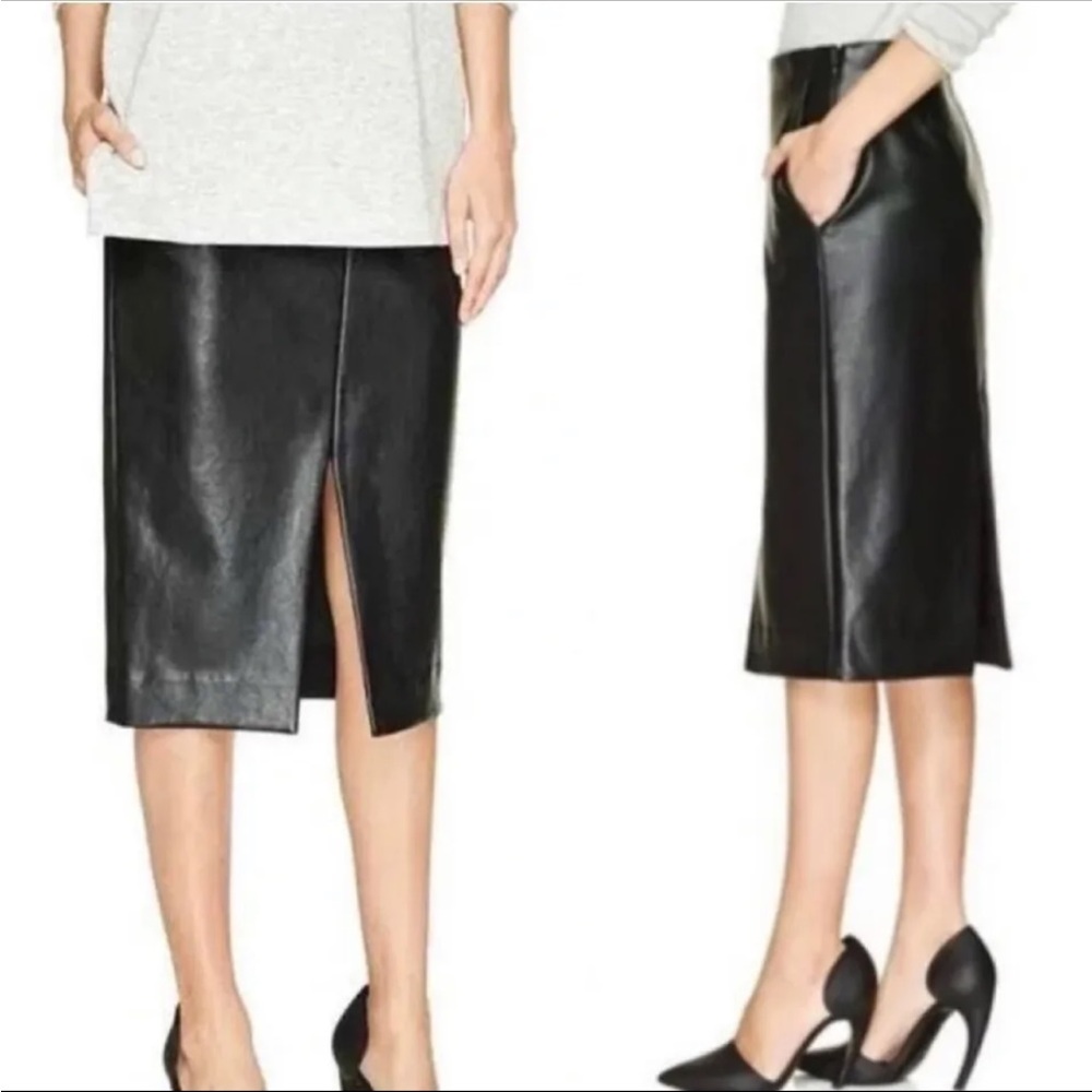 Aritzia Babaton Jax Vegan Leather Skirt